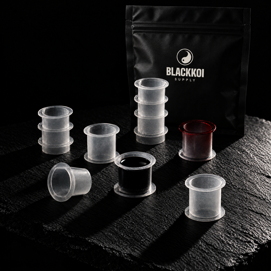 Ink caps with the BlackKoi Supply pouch