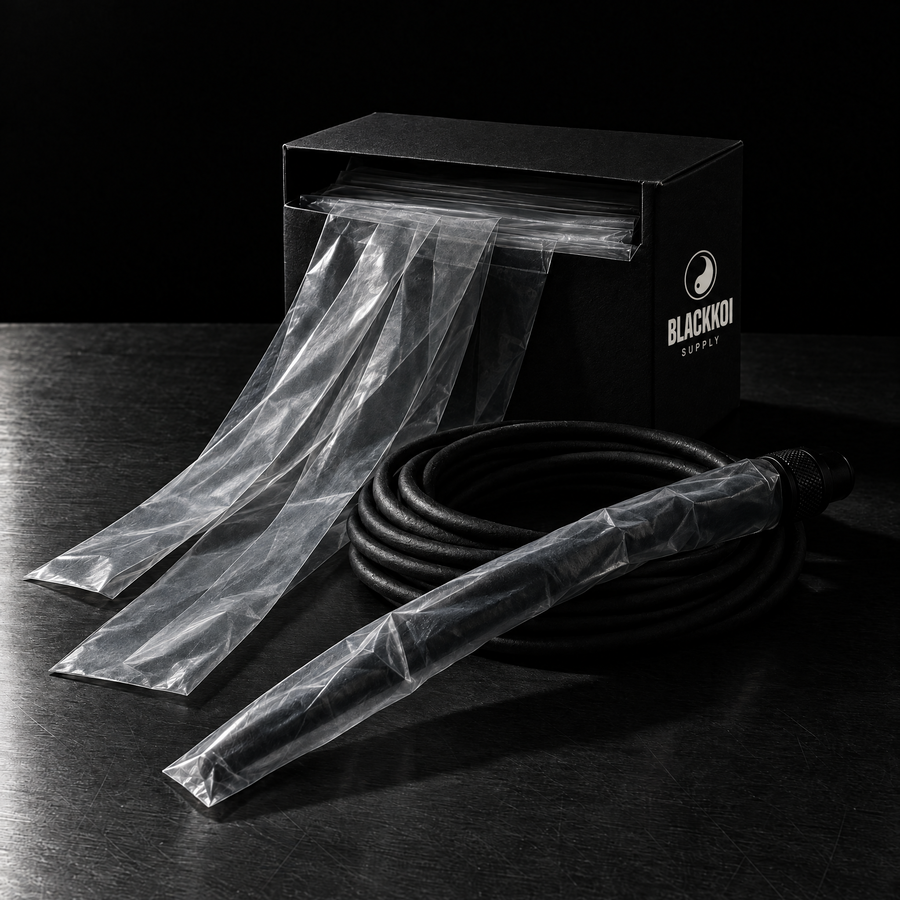 Clip-cord sleeves drawn from the BlackKoi Supply dispenser box